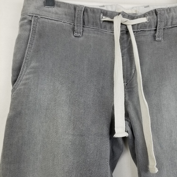 L'Agence Gray Drawstring Waist Stretch Denim Jogger Ankle Jeans Size XS - Picture 6 of 12